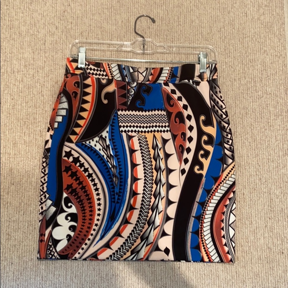 Paisley pull on skirt